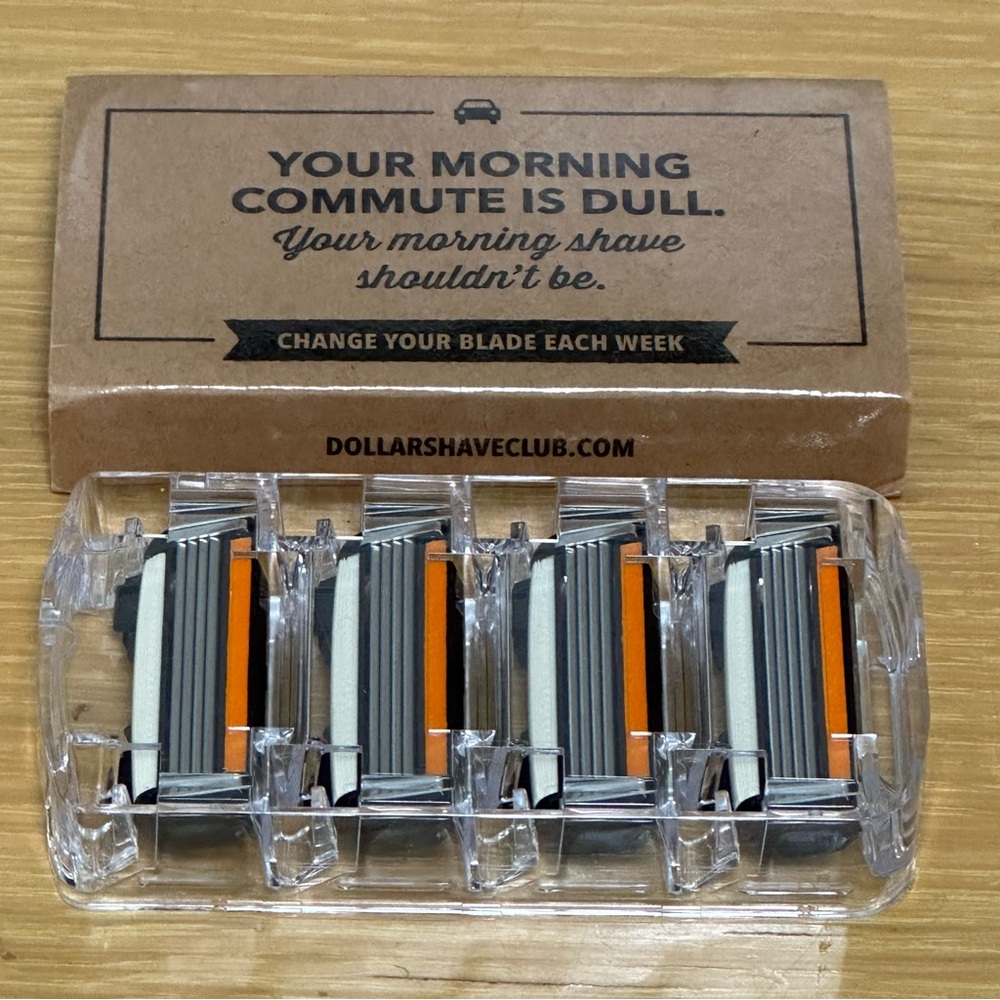 Dollar Shave Club 4x Blade Refill PACK OF 4 HEADS